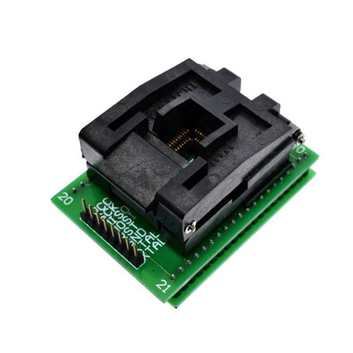 tqfp44-to-dip40-burning-socket-chip-programmer-tqfp44-adapter-socket-dip40-qfp44-atmega16