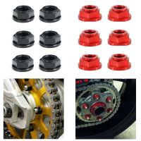 For Yamaha XJR 1300 FJR1300 TDM 850 TDM 900 YZF-R1 R1M R3 R25 R6 YZF600R YZF750R CNC Rear Sprocket Nuts T6-7075 M10x1.25 6 Pcs