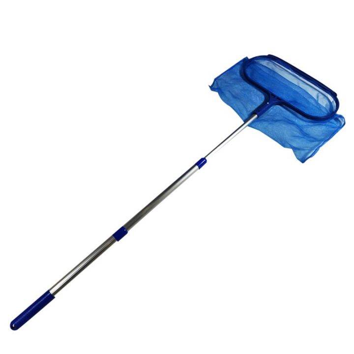 swimming-pool-accessories-skimmer-net-with-adjustable-telescopic-pole-deep-bag-net-water-surface-debris-cleaning-net