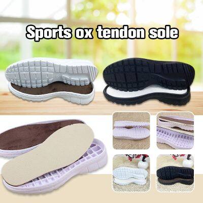 Sports Shoes Tendon Soles Hollow Thread Wool Shoes Woven Hook Shoes Slipper Rubber Shoes Sole DIY Shoe Soles Repair Materials