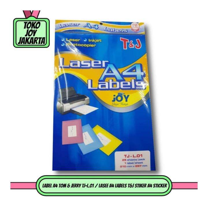 COD Label A4 Tom & Jerry TJ-L.01 / Lasee A4 Labels T&J Stiker A4 ...