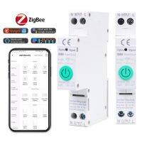 สมาร์ทเบรกเกอร์ Touchmi TUYA ZigBee 1P 2P 63A ไฟบ้านไร้สายอัจฉริยะการควบคุมระยะไกลด้วย Alexa และ Google