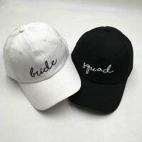 【cw】 Cotton Embroidery Bride Baseball Cap Wedding Squad Snapback Hat Outdoor Trucker