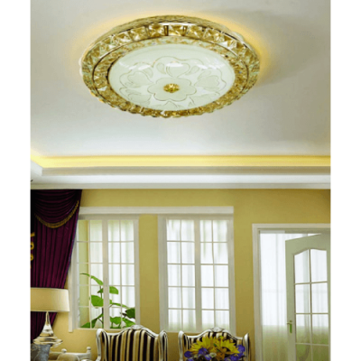 Ceiling acrylic lamp 36W cool white light cool white light size 51x51x6.6 cm.-white gold