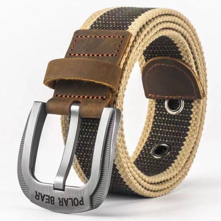 ms-canvas-belt-male-polar-bears-nylon-strap-pin-buckle-leisure-outdoor-sports-jeans-with-fashion