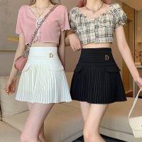 [COD] Pleated Skirt Waist Female Korean Fashion Short Bottoms