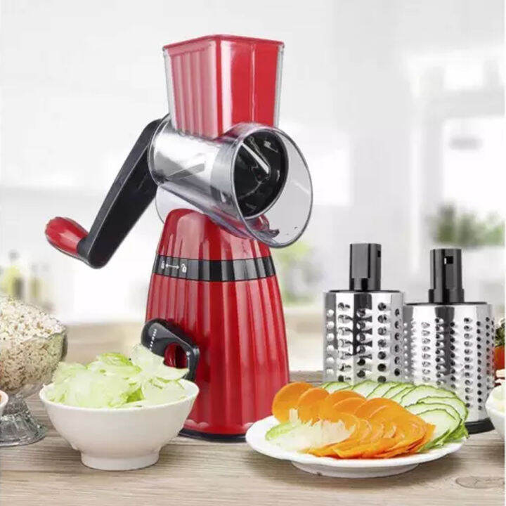 YoshNShobs Vegetable Slicer Hand Crank Stainless Steel Fruit Vegetable