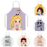 Bibs for children Crianças pai-filho avental neve manga branca jardim de infância cozinha cozimento mãe caartoon mickey mouse pintura cozinhar vestido