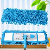 【TIMIN Home Tools】 41X12ซม. ไมโครไฟเบอร์สีน้ำเงิน Chenille หัวผ้าถูพื้นแบบถอดเปลี่ยนได้สำหรับไม้ถูพื้นแบบขยายได้อุปกรณ์ทำความสะอาดพื้นในครัวเรือน