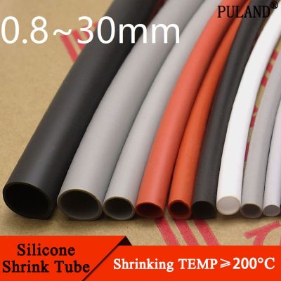 【cw】 Silicone Shrink Tube 0.8 30mm Diameter Cable Sleeve Insulated 2500V Temperature Soft Wire Wrap Protector