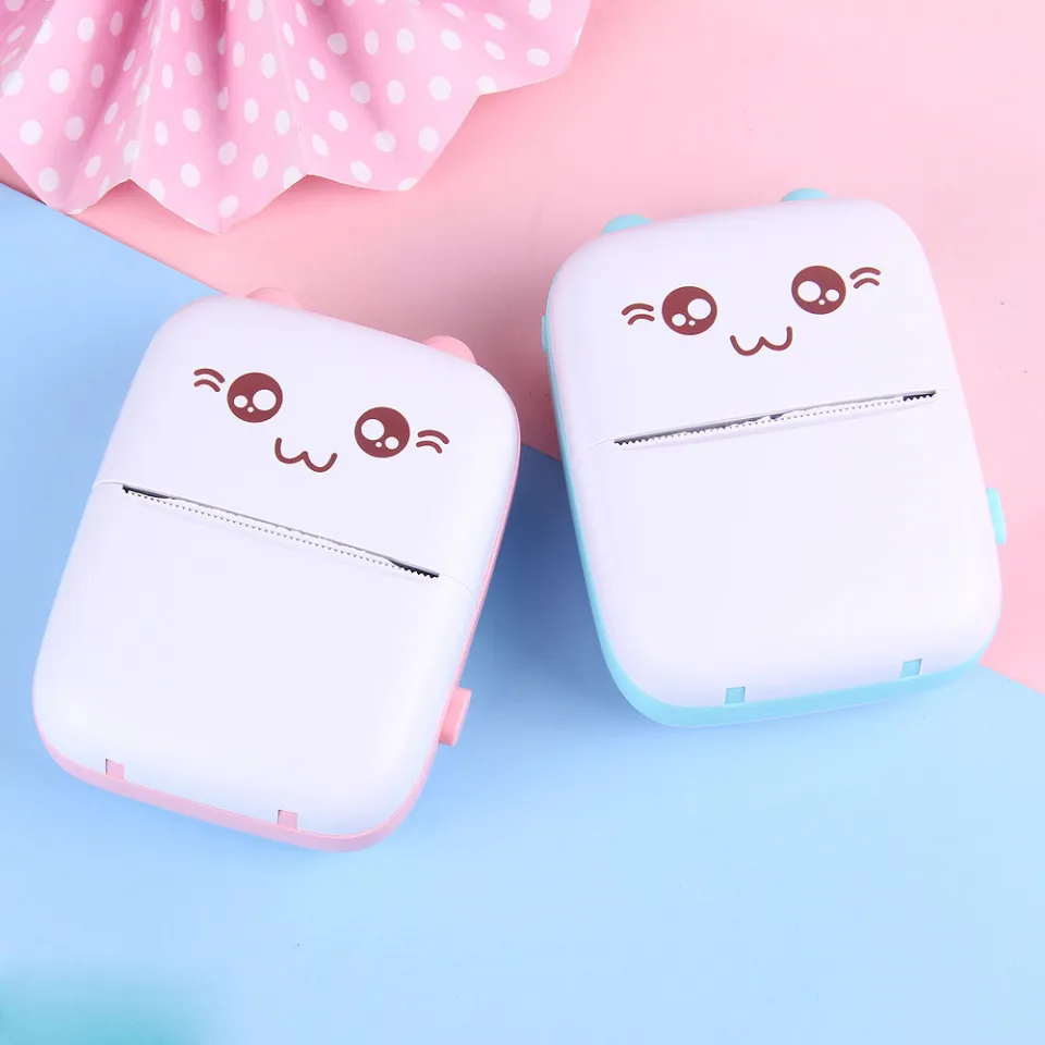 Portable Thermal Printer Mini Cat Print Paper Photo Pocket Thermal Printer  57mm Printing Wireless BT 200dpi Android IOS Printers