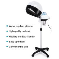 【คลังสินค้าพร้อม】 Salon Spa Hair Steamer Rolling Stand Hooded Hair Coloring Perming Conditioning Steamer