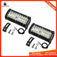 ไฟ40LED สามแถวขนาด13200LM ไฟสปอร์ตไลท์12V/24V รถบรรทุกขับเคลื่อนทางวิบากรถบรรทุก4x 4ไฟเอทีวี2ชิ้น7ชิ้น