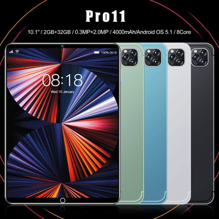 แท็บเล็ตพีซีโทร-pro-11-3g-10-1นิ้ว-2gb-32gb-android-5-1-mt6592-octa-core-รองรับ-dual-sim-wifi-bt-gps-ปลั๊ก-uk-สีขาว