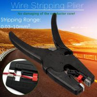 Automatic Electrical Wire Cable Stripper Stripping Plier Terminal Crimper Hand Tool Cable Cutter Black Crimper