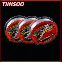 TIINSOO 100m 100% Fluorocarbon คุณภาพสูง ทนทาน ตกปลา สายเชือกแข็งแรง เส้นใยเดี่ยว ไนลอน PA ลวดเชื่อม สายการประมง