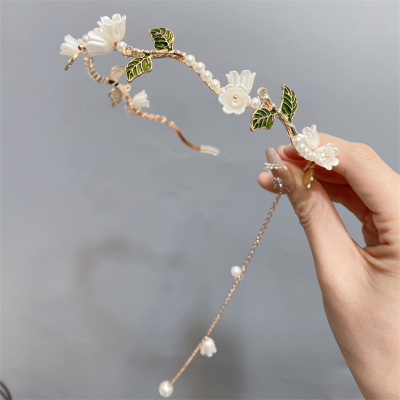 ลิลลี่ของหุบเขาที่รัดผมที่รัดผม FlowerTassel