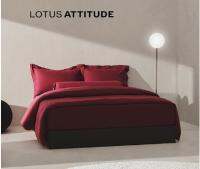 LOTUS ATTITUDE ชุดผ้าปู + ผ้านวม 6ฟุต สีพื้น สัมผัสนุ่ม ดุจใยไหม ความละเอียด 490 เส้น