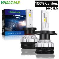 YHKOMS 300W 80000LM H7 LED H4 Canbus H1 H8 H9 H11 HB3 HB4 Car Headlight Bulbs 9005 9006 Auto Fog Light 6000K 12V No Error