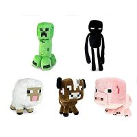 Minecraft Overworld ตุ๊กตาตุ๊กตาหนานุ่มซีรีส์ทั้งหมด18ซม. Enderman Ghast Steve