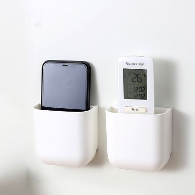TV Air Conditioner Remote Control Wall Mounted Storage Rack Mobile Phone Holder Multifunctional Toothbrush Storage Box