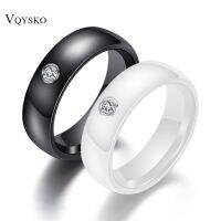 【hot】◐  Fashion Men Colorful With Big Wedding Band Width 6mm Size 6-10