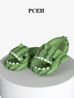 [Little Shark Gua Limited Edition] Mens Slippers for Summer Thick-soled Slippers for Couples at Home Non-Slip Soft Soled Sandals 【JYUE】