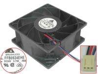 ☈✌♘ Delta Electronics FFB0924EHE R00 DC 24V 0.75A 90x90x38mm38mm 3-Wire Server Cooling Fan