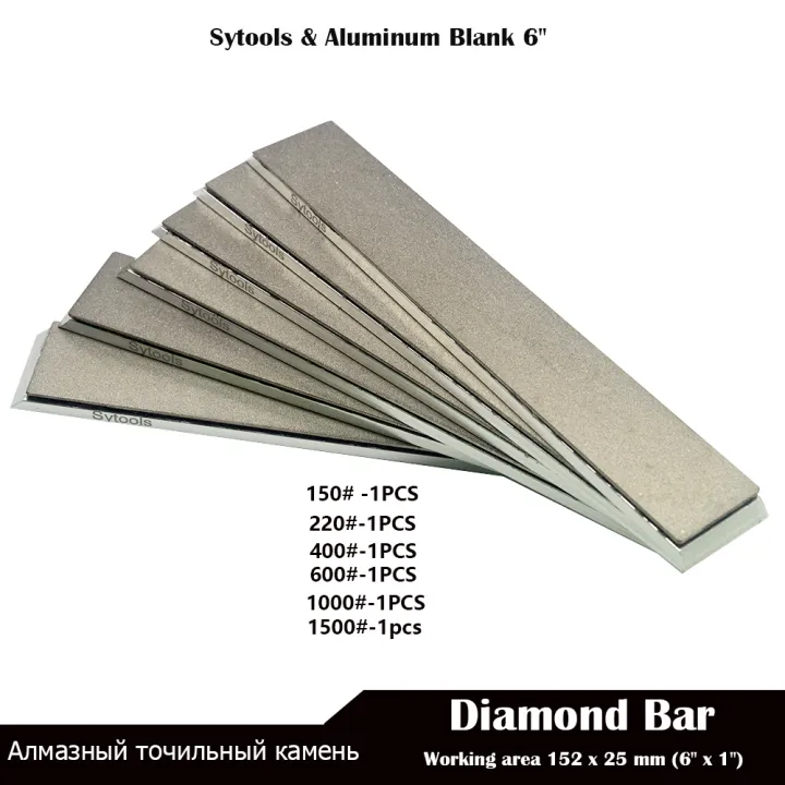 diamond-bars-whetstone-plate-set-6-for-hapstone-tsprof-and-edge-pro-ruixin-pro-rx008-standard-2025-mm-aluminum-alloy-pvc-base