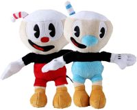 [HOT ZHLSWKCXKLKWHG 543] Cuphead อะนิเมะของเล่นตุ๊กตา Mugman ปีศาจตำนานถ้วยยัดตุ๊กตาเกมการผจญภัยของเล่นสำหรับเด็กผู้ใหญ่ของขวัญคริสต์มาส