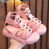 【hot】✚☏  1-8 Years Pink Sandals Toddler Baby Fashion Little Shoes Kids Toe Non-slip Beach