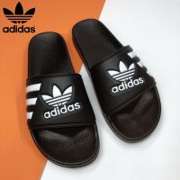 รุ่นใหม่！Adidasรองเท้าแตะลำลองสำหรับผู้ชายและผู้หญิง พื้นนุ่มสบาย