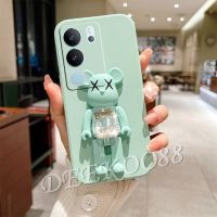 เคสโทรศัพท์ VIVO V29 5G 2023เคสใหม่พร้อมด้วย3D น่ารักน่ารักที่ตั้งรูปหมีที่ตั้ง TPU เคสนิ่มซิลิโคนสำหรับ VivoV29