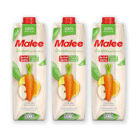 ราคาส่งถูก! มาลี น้ำแครอทผสมผลไม้รวม 100% 1000 มล. X 3 กล่อง Malee 100% Carrot Mixed 1000 ml x 3 สินค้าใหม่ ล็อตใหม่ ของแท้ บริการเก็บเงินปลายทาง