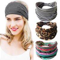 【hot sale】❡☒ C04 Bohemian style new printed stretch sports headband las wide hem yoga headband cotton hair band headpiece