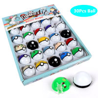 30PcsSet Anime Pocket Monster Pikachu Action Figure Pokemon Game Poke Ball Model Charmander Figure Dolls Toy For Children Gift