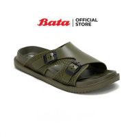 Bata บาจา รองเท้าเล่นสงกรานต์ รองเท้แตะเล่นน้ำสงกรานต์ น้ำหนักเบา สวมใส่ง่าย สำหรับผู้ชาย รุ่น ORTHOPLUS สีเขียว รหัส 8727268