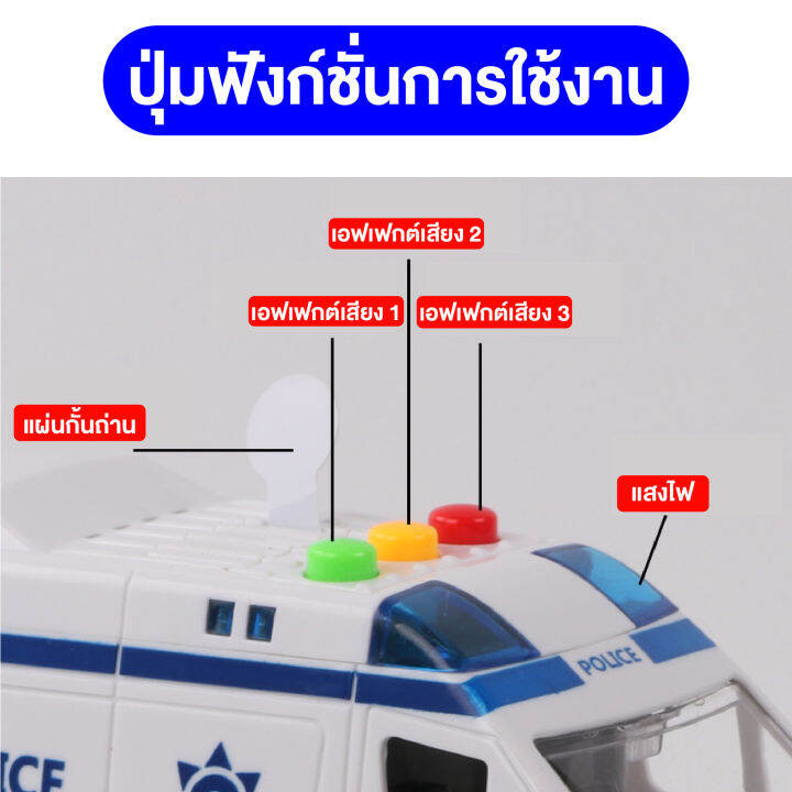 ของเล่นสำหรับเด็ก-รถตำรวจยกสุงรถตำรวจกู้ภัย-คันใหญ่-มีเสียงและ-มีสัญญานไฟ-ชุดรถของเล่นสำหรับเด็กมีกล่อง-พร้อมส่ง