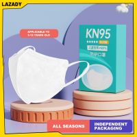 LAZADY 10ชิ้น3D สี Morandi 4ชั้นกรองป้องกันหน้ากากแบบใช้แล้วทิ้งที่ครอบปากเด็ก (แต่ละแพคเกจ)