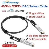 สาย DAC QSFP 40Gb QSFP + Passive Direct Copper 0.5M 1M 2M 3M 5M ความเร็วสูงทวินซ์ใช้งานร่วมกันได้กับ Cisco ทองแดงสวิตช์