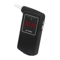 Professional Breathalyzer Portable Digital Breath Alcohol Tester Alcohol Tester Meter with 10pcs Transparent Mouthpieces Alcohol Tester Meter Analyzer Detector AT-858