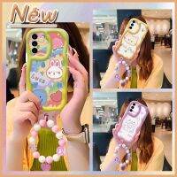 Pendants flower Phone Case For Samsung Galaxy S21/SM-G991 Full edging For Girls youth lovely Liquid silicone texture