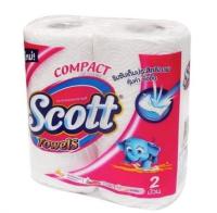 กระดาษทิชชู่ Scott Towels 2 ม้วน ซับน้ำมันได้ กระดาษเอนกประสงค์สก๊อต ทิชชู่