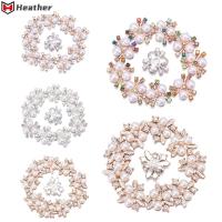 HEATHER 10PCS ตัดเย็บเสื้อผ้า คริสตัล เครื่องประดับหมวก กระดุมมุก ปุ่ม Rhinestone คลิปหนีบหมวก กิ๊บติดผมไข่มุก