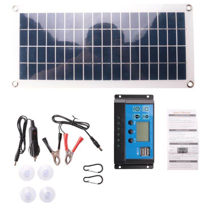 30w-flexible-solar-panel-solar-cells-for-car-rv-boat-home-roof-van-camping-solar-battery-10a-solar-controller-module