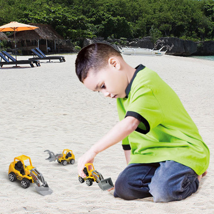 childrenworld-6pcs-simulation-vehicle-excavator-engineering-model-kid-toy-car-collection-gift