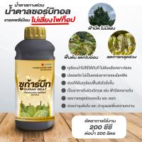 ซูก้าร์บีท 1 ลิตร ดวงตะวันเพชร สูตรช่วยให้ต้นทุเรียนฟื้นตัวไว ลดการหลุดร่วงของใบ และ ดอก ช่วยบำรุงต้นใบ และ บำรุงผลเพิ่มความหวาน