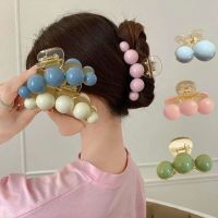 【jw】۩♨☼  Korean Big Pearls Hair Claw Back Hold Toothed Clip Decorate Fashion Accessories