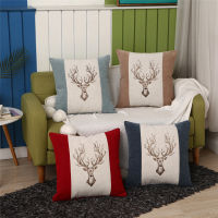 45x45cm European Chenille Deer Jacquard Sofa Cushion Cover Living Room Throw Pillow Case