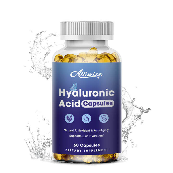 Hyaluronic Acid Capsules Supplement Support Healthy Connective Tissue